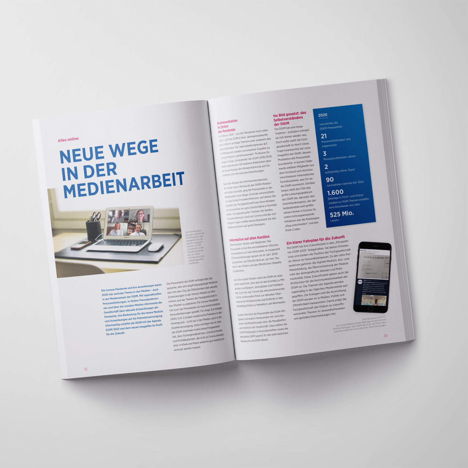 DGIM Jahresbericht Medienarbeit